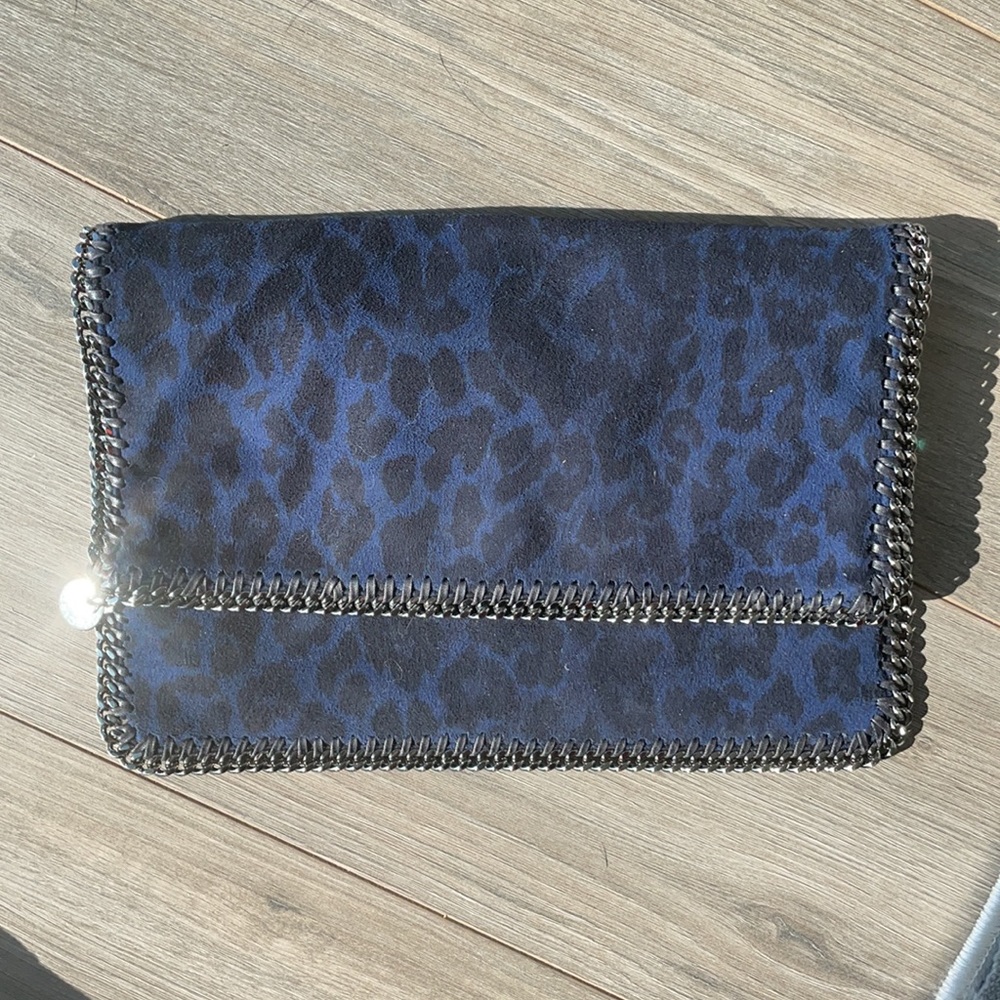 Stella McCarthy Falabella blue animal print Clutch